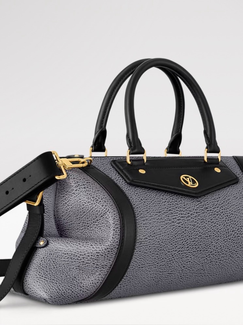 Luxury Gray and Black Leather Satchel Bag

LV Biker MM